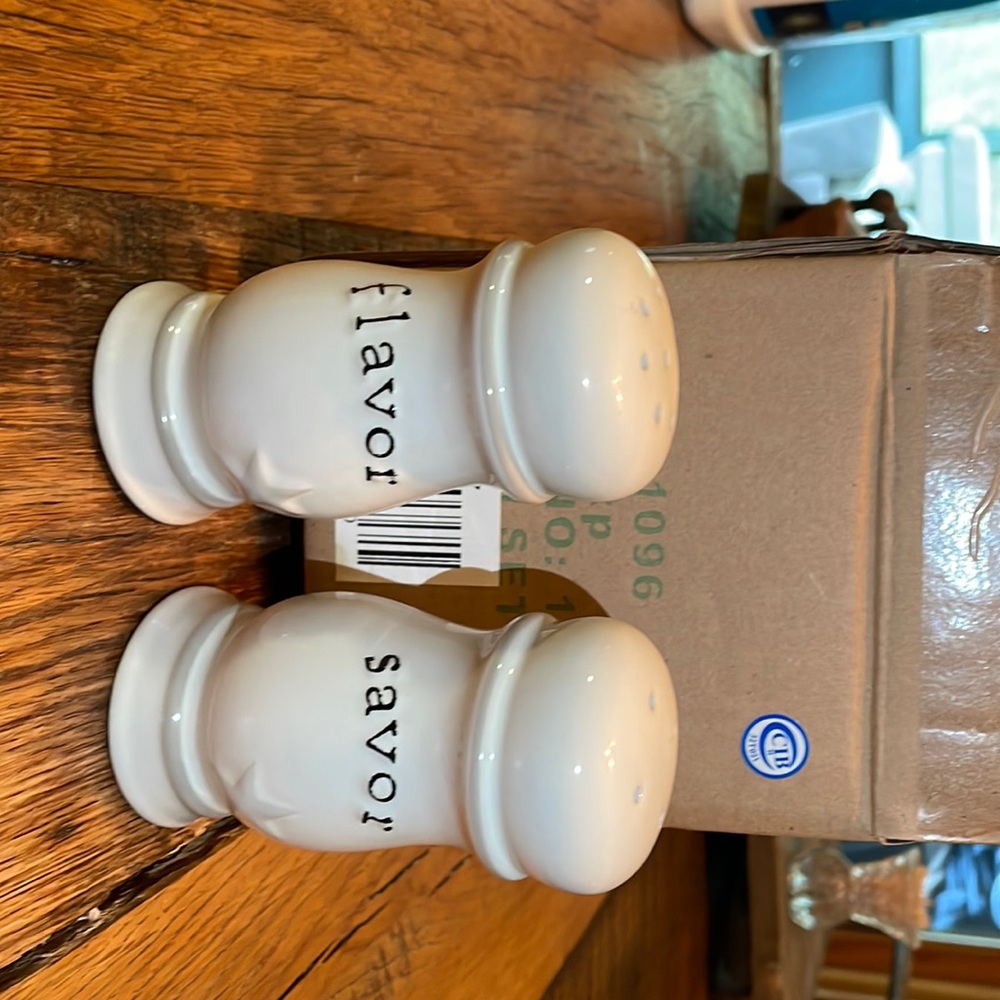 Primatives by Kathy salt and pepper shaker new in box